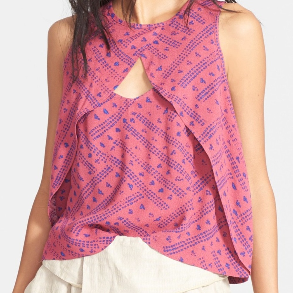 Free People Look Through Keyhole Pink Tank